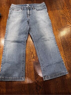 Jean capri Relaxed Fit Light Wash Jeans - Blue